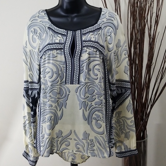 Hale Bob Tops - SOLD-Hale Bob Long Sleeve Blouse/Tunic